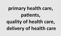 Patients’ experiences in primary healthcare institutions