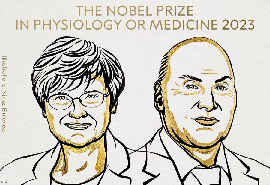 Nobel z medycyny za badania, które pozwoliły opracować szczepionki mRNA przeciw COVID-19